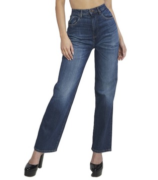 GUESS JEANS - SPODNIE JEANSOWE DAMSKIE 31/30