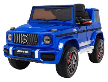 Mercedes AMG G63 dla dzieci Lakier Niebieski + Pilot + MP3 LED + Wolny Star