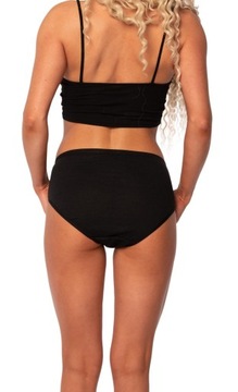 Трусики HILARY хлопковые MAXI черные BASIC M/40