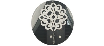 GIRLANDA ZAWIESZKA AŻUR PIĘKNA OZDOBA DO OKNA 80 CM ORNAMENT 1 +KRYSZTAŁEK