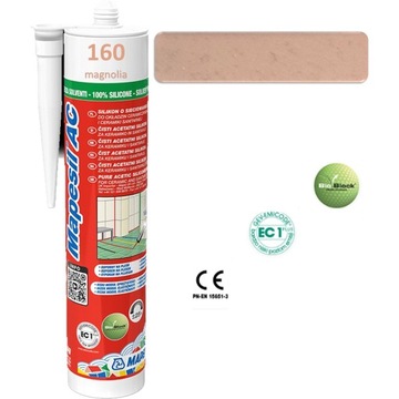 Silikon sanitarny 160 magnolia MAPESIL AC 310ml