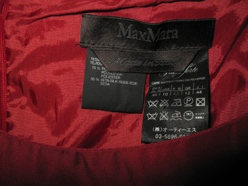 MAX MARA PIANOFORTE sukienka z tafty I44 silk NOWA