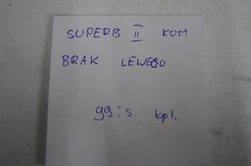 PODHLAVNÍK LEVÝ ZADNÍ CENTRÁLNÍ PŘEDNÍ SUPERB II KOMBI FACELIFT