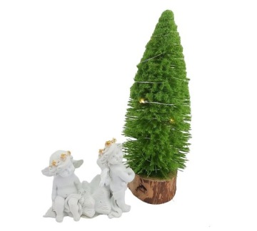 ДЕКОРАТИВНАЯ МАЛЕНЬКАЯ РОЖДЕСТВЕНСКАЯ ЕЛКА С ПОДСВЕТКОЙ/ДЕКРЕ