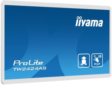 Белый сенсорный монитор iiyama TW2424AS-B1, 24 дюйма, IPS, LED, HDMI, USB-C, Android12