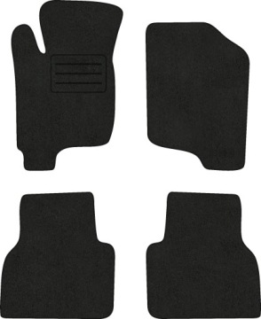 Velurové koberce Lux pro Mitsubishi Sigma 1976 1996 Černé Komplet