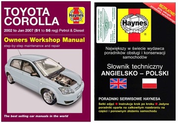 Toyota Corolla E12 (2002-2007) instrukcja napraw Haynes +GRATIS 24h