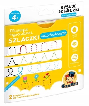CZUCZU Dłuuugie rysowanki Rysuję szlaczki Nieco trudniejsze 4+