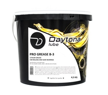 DAYTONA Smar litowy PRO Grease B-3 4,5KG Wiaderko