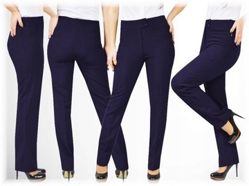 BIZNESOWE WYSZCZUPLAJĄCE KLASYCZNE SPODNIE Roz.48