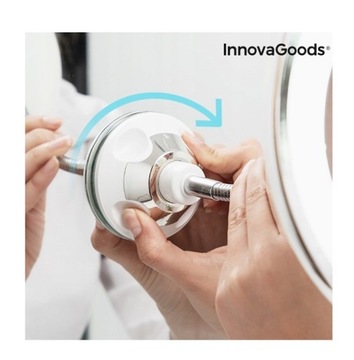 СВЕТОДИОДНОЕ КОСМЕТИЧЕСКОЕ ЗЕРКАЛО УВЕЛИЧИТЕЛЬНАЯ ПРИСОСКА