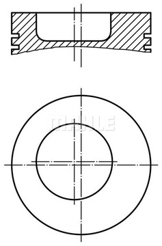 MAHLE 043 78 00 PÍST