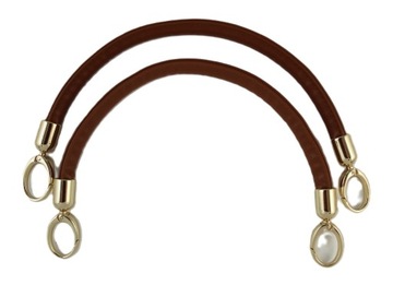 UCHWYTY do torebki USZY uniwersalne JASNO BRĄZOWE para 70 cm