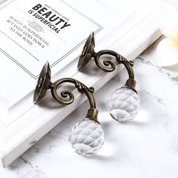 Крючок-держатель Для крепления штор Крючок Розетка Античное старое ЗОЛОТО