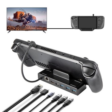 Stacja dokująca 6 w 1 4K HDMI Steam Deck USB C