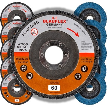 Tarcza listkowa lamelka 115 mm Z60 inox BLAUFLEX