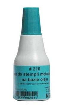 Tusz do stempli metalowych Noris 25 ml, zielony