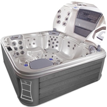 JACUZZI MINIBASEN OGRODOWY 6 osobowy WELLIS Kilimanjaro SPA z hydromasażem