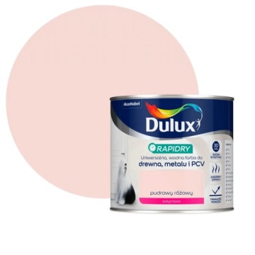 DULUX RAPIDRY FARBA UNIWERSALNA Pudrowy Różowy 0,4L DREWNO METAL PCV