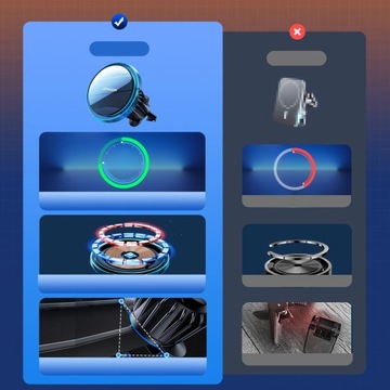 Автомобильный держатель телефона Joyroom с зарядным устройством MagSafe мощностью 15 Вт на решетке