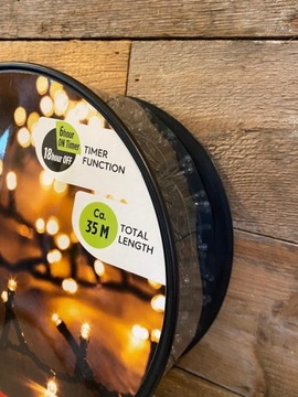 СВЕТОВАЯ ЦЕПЬ 1500 LED 35M РОЖДЕСТВЕНСКИЕ ЕЛОЧНЫЕ ОГНИ БЕЛЫЕ НАРУЖНЫЕ/ИНТЕРЬЕРНЫЕ