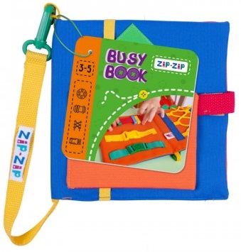 KSIĄŻKA SENSORYCZNA MOTORYKA EDUKACYJNA 3+ BusyBook
