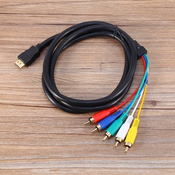 0,5 м 5 футов HD 1080P HDMI «папа» на 3 RCA AV-аудио-видео конвертерный кабель Ada Cord