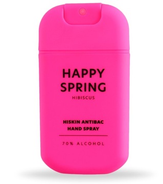 HiSkin Spray do dezynfekcji Happy Spring różowy 30 ml