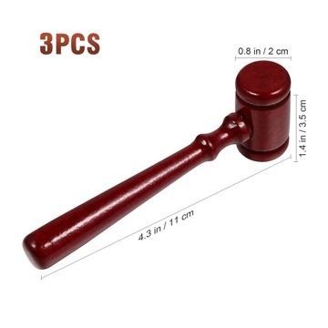 Детские машинки Mahogany Judge Hammer Gavel, 3 шт.