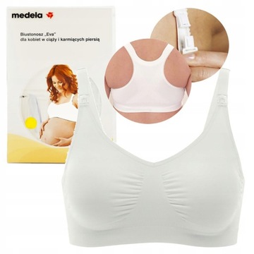 Biustonosz ciążowy do karmienia biały - Medela XL