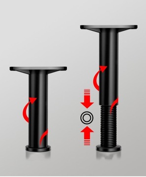 ЭЛЕМЕНТ НОЖЕК КРОВАТИ ОПОРА КАРКАСА КРОВАТИ РЕГУЛИРУЕМЫЕ НОЖКИ 2 ШТ.