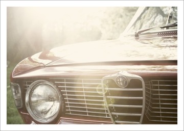 Plakat retro stare samochody oldtimer 100 x 70