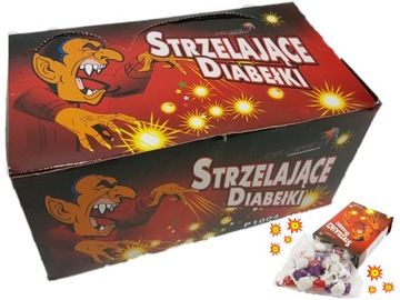 Strzelające DIABEŁKI, DUSZKI Duże,Kulki,Trzask,Huk