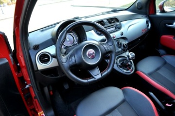 Fiat 500 II CC Seria 1 0.9 TwinAir 85KM 2015 Fiat 500 900 85KM TwinAir Cabrio Klima Pdc, zdjęcie 7