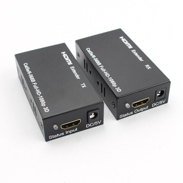 КОНВЕРТЕР-ЭКСТЕНДЕР HDMI в LAN ЧЕРЕЗ ВИТОЙ КАБЕЛЬ RJ45 60 М XGETOP