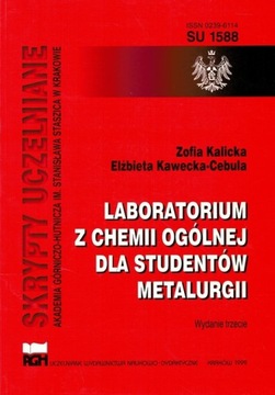 LABORATORIUM Z CHEMII OGÓLNEJ DLA METALURGÓW