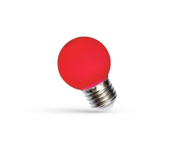 Żarówka LED E27 1W ozdobna czerwona girlandy