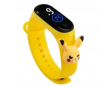 POKEMON Zegarek DZIECIĘCY LED Opaska dla DZIECI Smartband PIKACHU