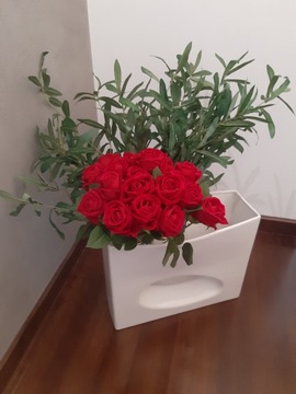 10 искусственных роз типа Living XL 50 см