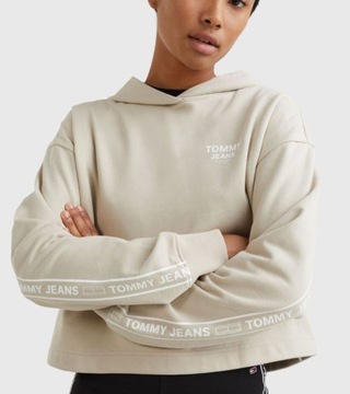 Tommy Jeans bluza BXY Crop Taping Hoodie M