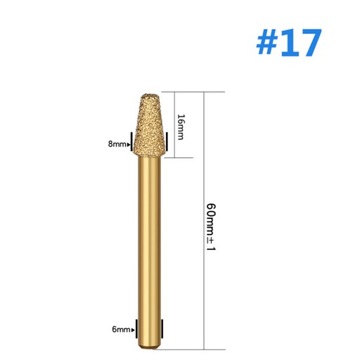 1 sztuk 6mm okrągły trzpień złota próżniowe lutow