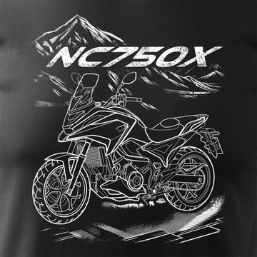 Koszulka z motocyklem Honda NC750X NC 750 X Adventure na prezent