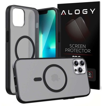 ETUI MATOWE do iPhone 12/PRO MAG SAFE ALOGY + SZKŁO