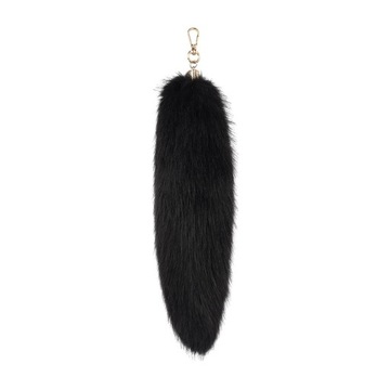 Faux Tails Wisiorek Brelok Urok ry Dorośli Czarny