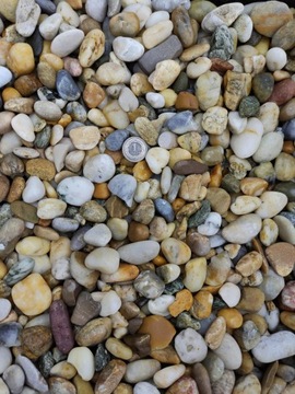 Галька Японская садовая медовая река бежевое золото 1-3 см 24 кг