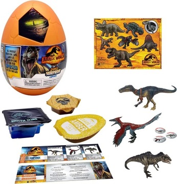 Dinozaur Jurassic World Dominion w jajku-niespodzi