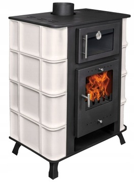 PIEC KAFLOWY Z PIEKARNIKIEM 8,5kW SPRAWNOŚĆ 82,3%