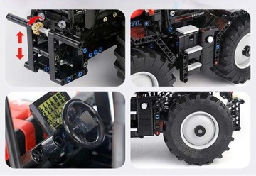 KLOCKI CIĄGNIK TRAKTOR 4W1 TECHNIC APLIKACJA 17020