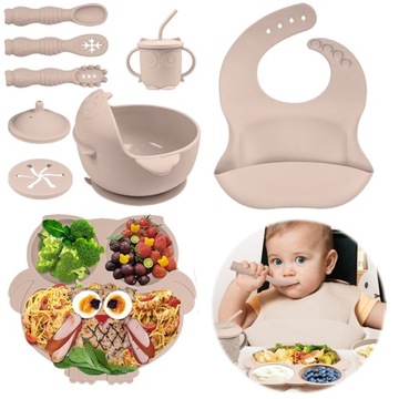 СИЛИКОНОВАЯ ПОСУДА ДЛЯ МЛАДЕНЦЕВ МАЛЕНЬКИХ ДЕТЕЙ, ПИТАЮЩИХ ПРИКОРМ