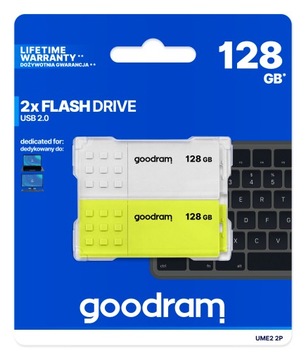 Pendrive GOODRAM 2x128GB UME2 MIX USB 2.0 dwupak